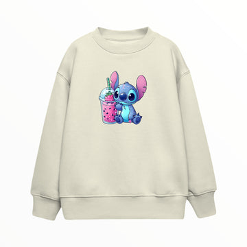 Stitch Strawberry - Çocuk Sweatshirt