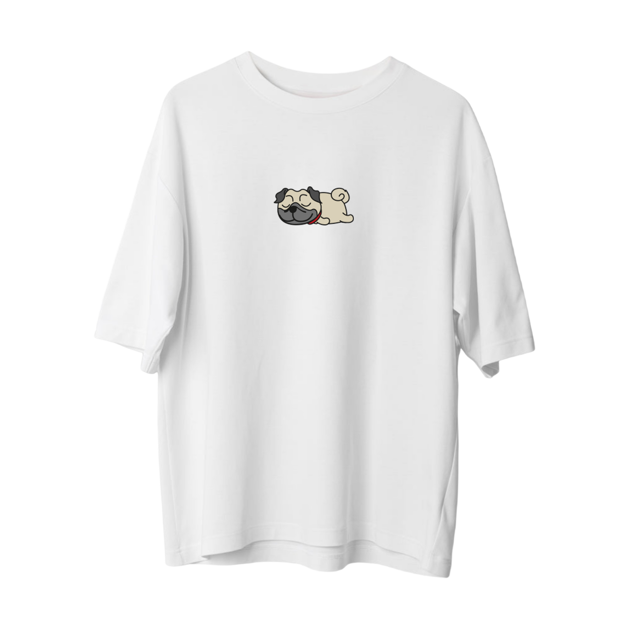 Lazy Pug - Oversize T-shirt