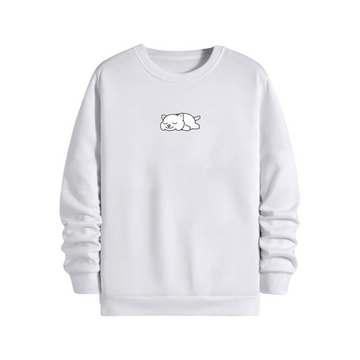 Lazy White Cat - Sweatshirt