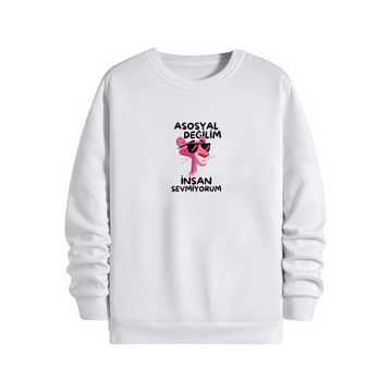 A Sosyal Değilim İnsan Sevmiyorum - Sweatshirt