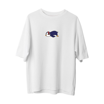 Lazy Penguen and Music - Oversize T-shirt