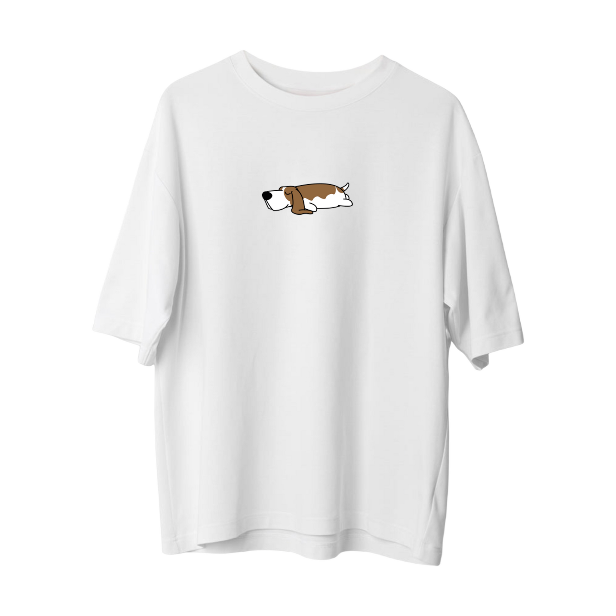 Lazy Basset Hound - Oversize T-shirt