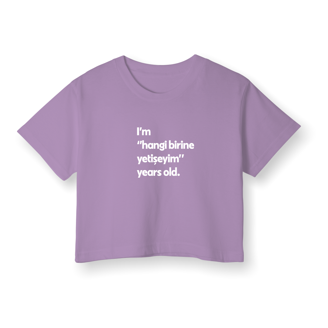 Hangi birine yetişeyim - Crop T-Shirt