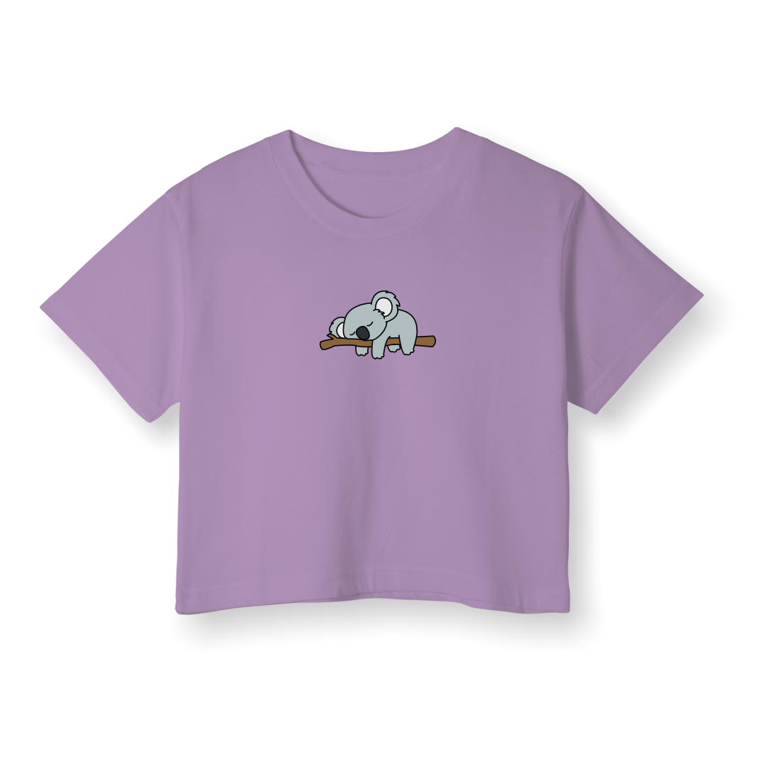 Lazy Koala 2 - Crop T-Shirt