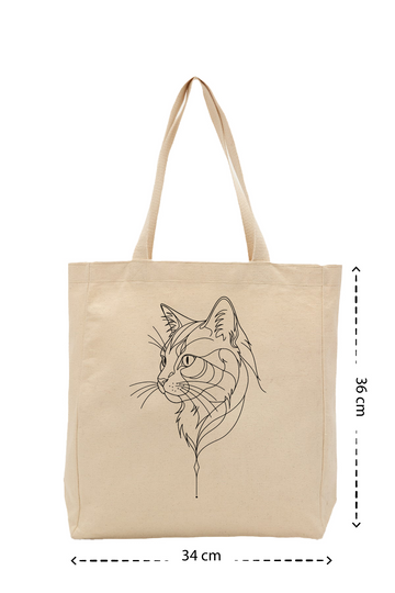 Cat - Kanvas Çanta