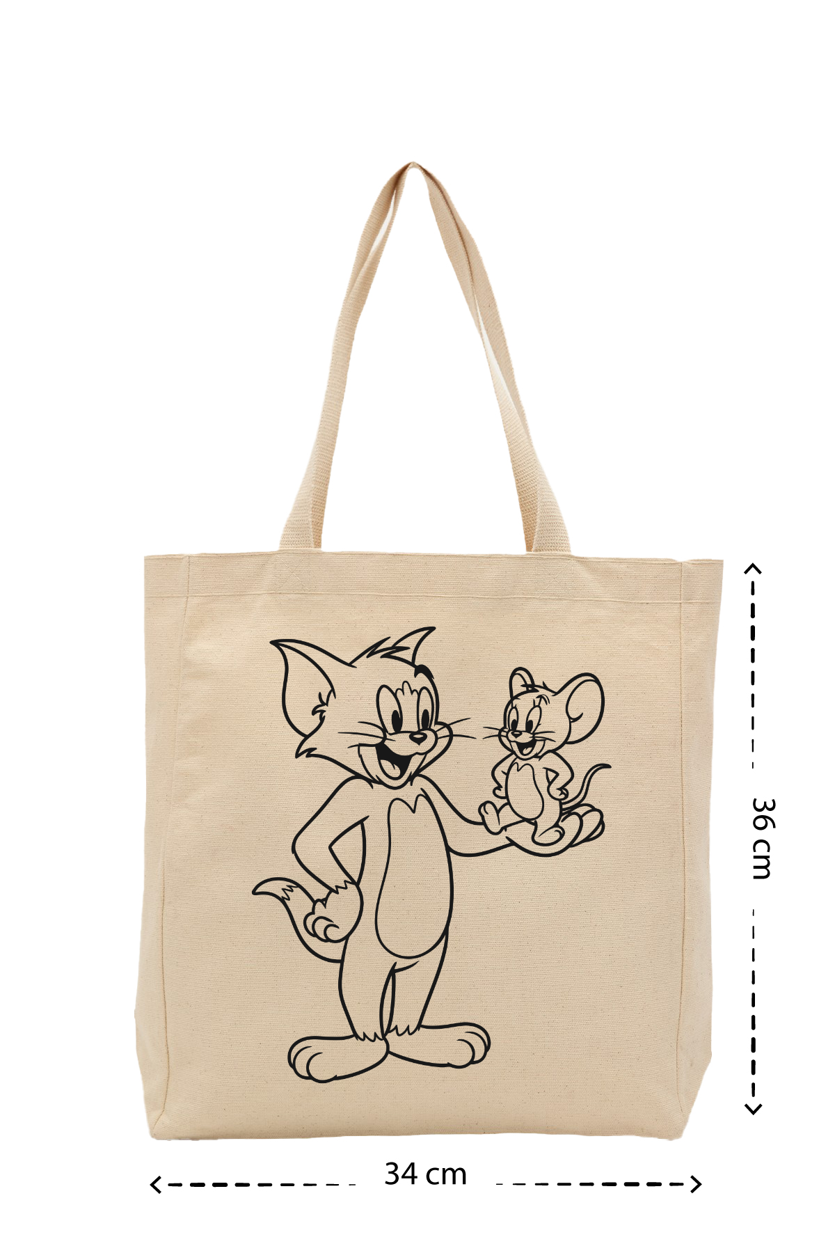 Cat And Mouse Kanvas Çanta