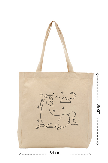 Unicorn - Kanvas Çanta