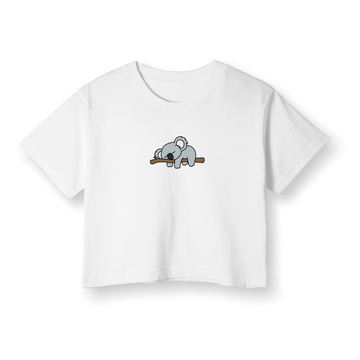 Lazy Koala 2 - Crop T-Shirt