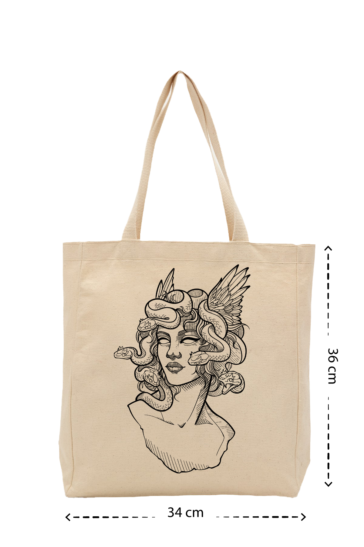 Medusa - Kanvas Çanta