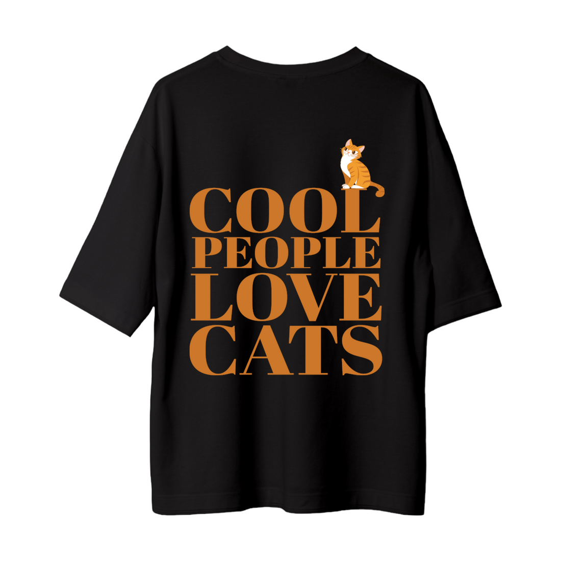 Cool People Love Cats - Oversize T-Shirt