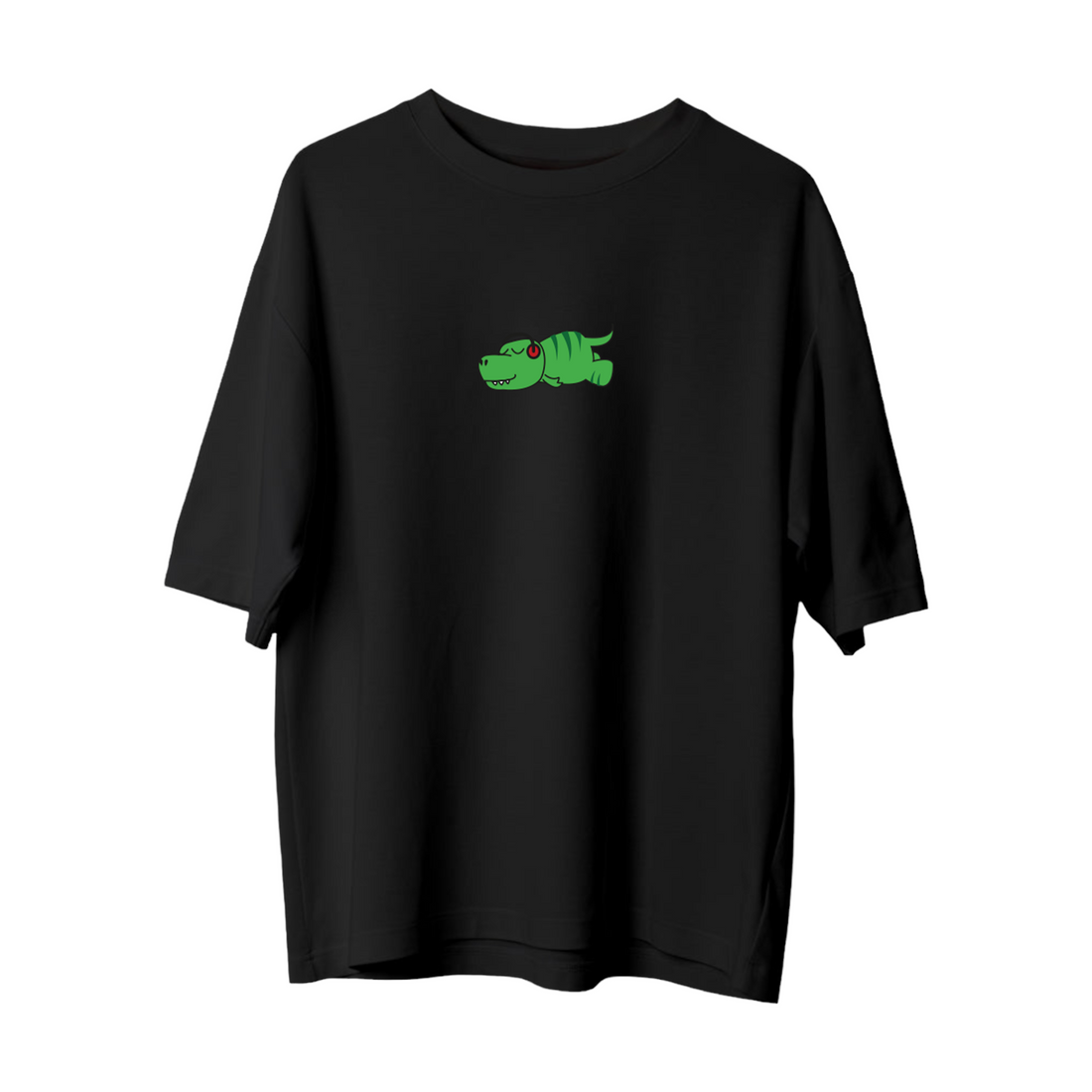 Lazy Dinosaur and Music - Oversize T-shirt