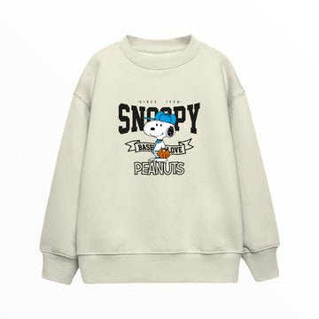 Snoopy Baseball - Çocuk Sweatshirt