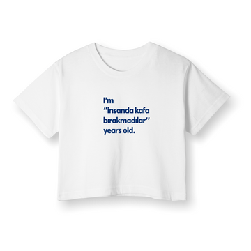 İnsanda kafa bırakmadılar - Crop T-Shirt